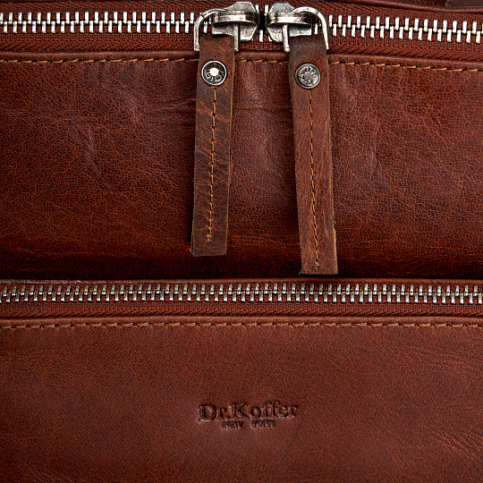 Рюкзак Dr.Koffer из натуральной кожи светло-коричневый