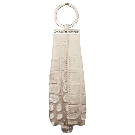 Ключница Dr.Koffer из натуральной кожи белая