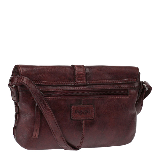 Сумка через плечо Dr.Koffer из натуральной кожи коричневая