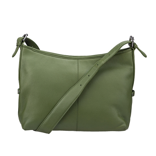 Женская сумка Dr.Koffer из натуральной кожи зеленая