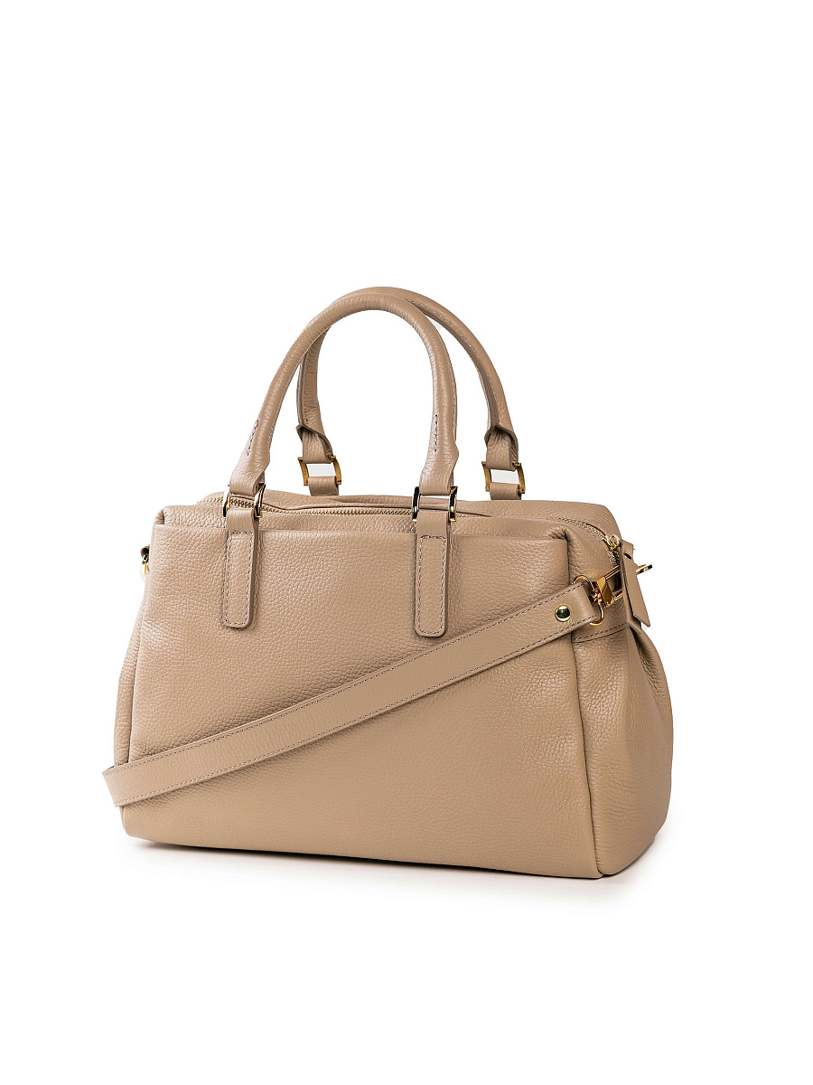 Женская сумка Dr. Koffer из натуральной кожи бежевая