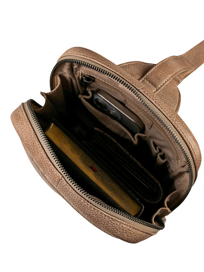 Рюкзак Dr. Koffer из натуральной кожи бежевый