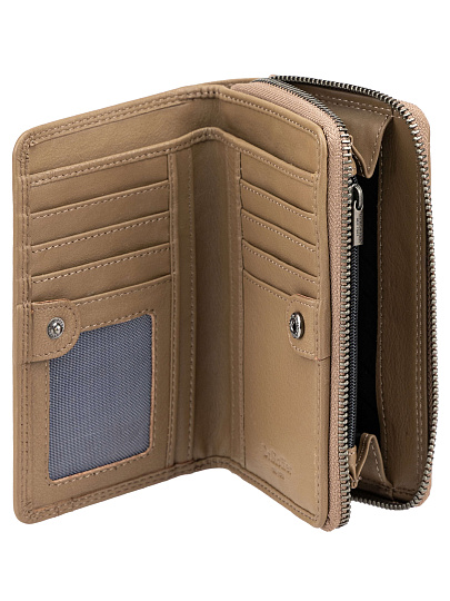 Портмоне Dr.Koffer из натуральной кожи бежевое