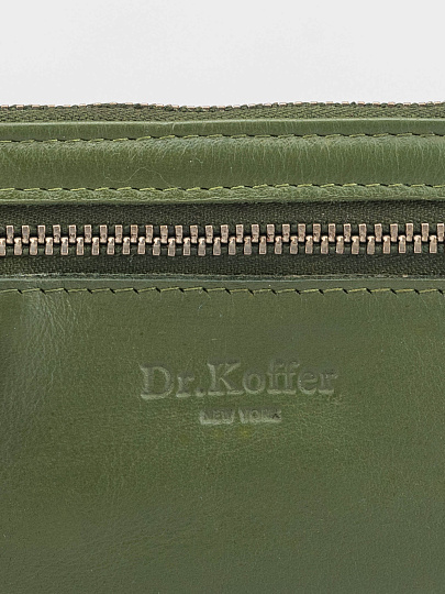 Ключница Dr.Koffer из натуральной кожи зеленая