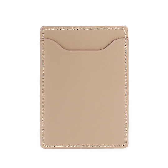 Картхолдер Dr.Koffer из натуральной кожи бежевый