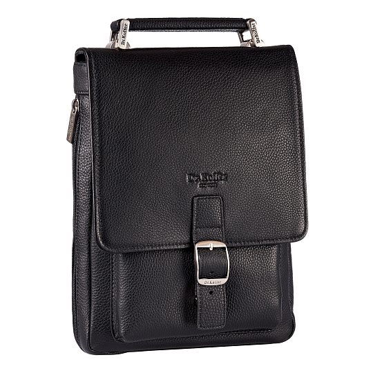 Сумка планшет Dr.Koffer из натуральной кожи черный