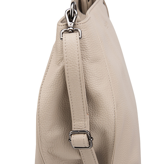 Женская сумка Dr.Koffer из натуральной кожи бежевая