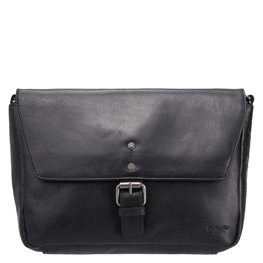 Женская сумка Dr.Koffer из натуральной кожи чёрная