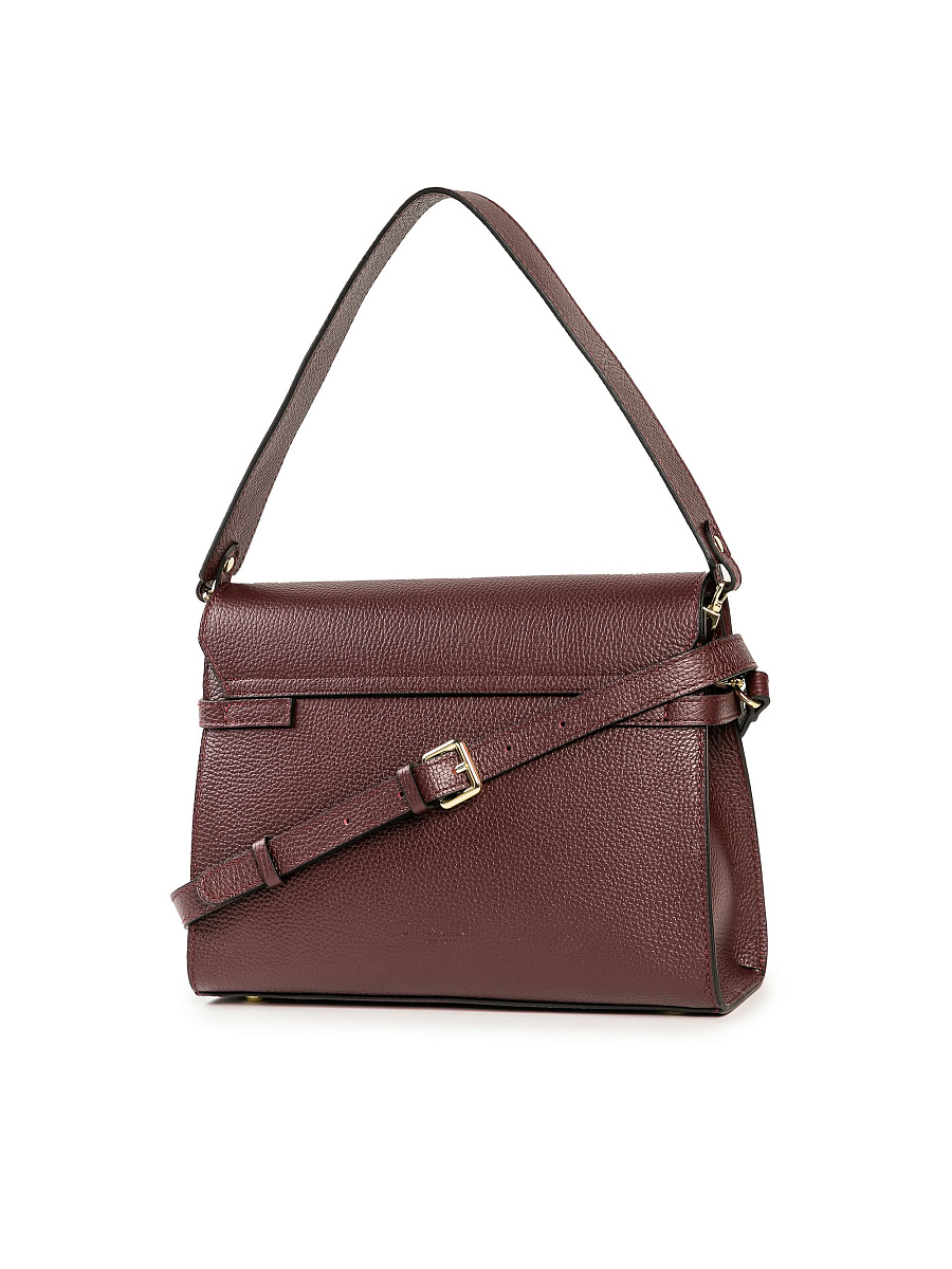 Женская сумка Dr. Koffer из натуральной кожи бордовая