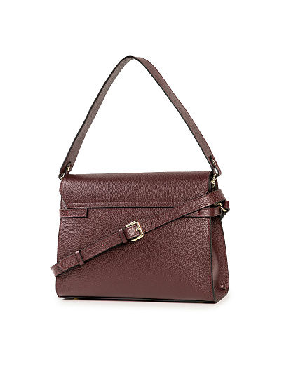 Женская сумка Dr. Koffer из натуральной кожи бордовая