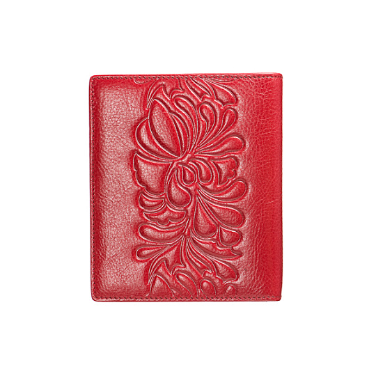 Визитница Dr.Koffer из натуральной кожи бордовая