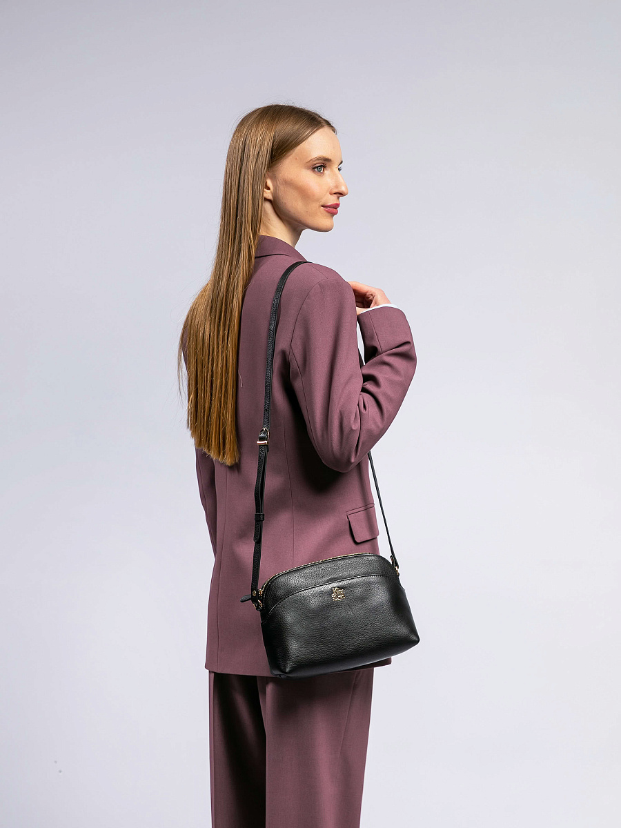 Женская сумка Dr. Koffer из натуральной кожи черная