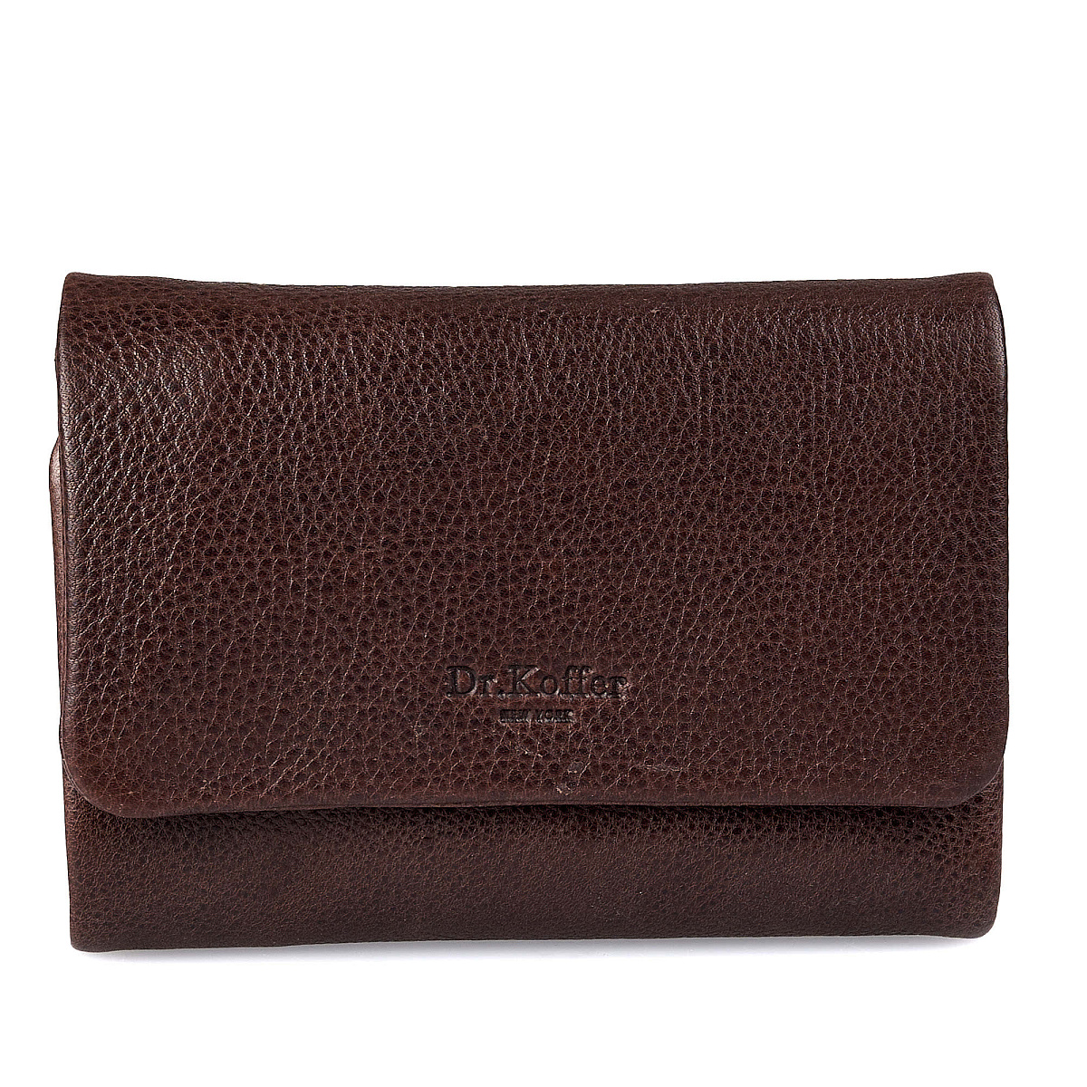Портмоне Dr.Koffer из натуральной кожи коричневое