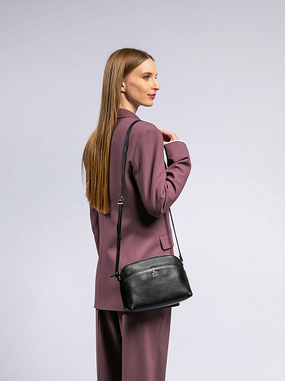 Женская сумка Dr. Koffer из натуральной кожи черная