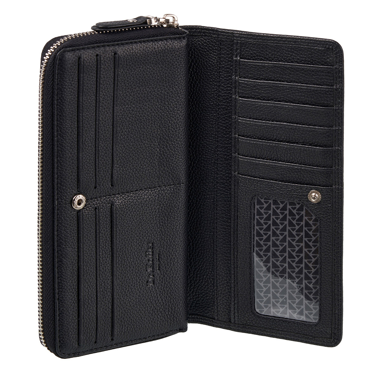 Портмоне Dr.Koffer из натуральной кожи черное