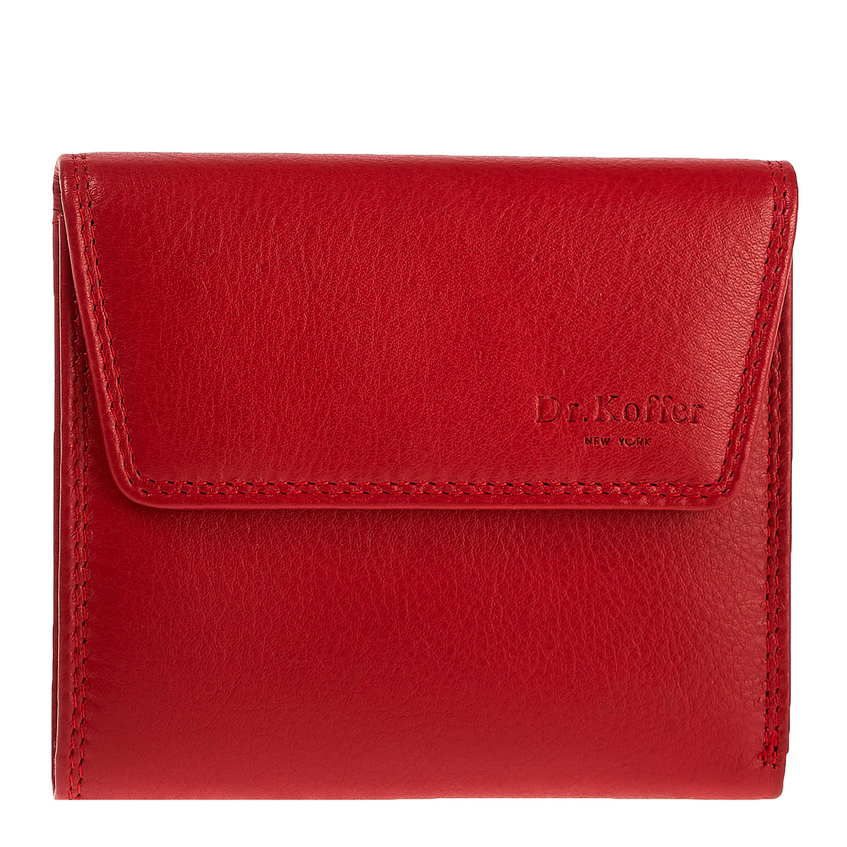 Портмоне Dr.Koffer из натуральной кожи красное