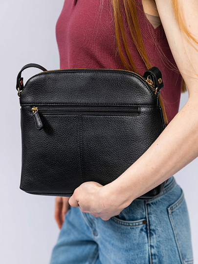 Женская сумка Dr. Koffer из натуральной кожи черная