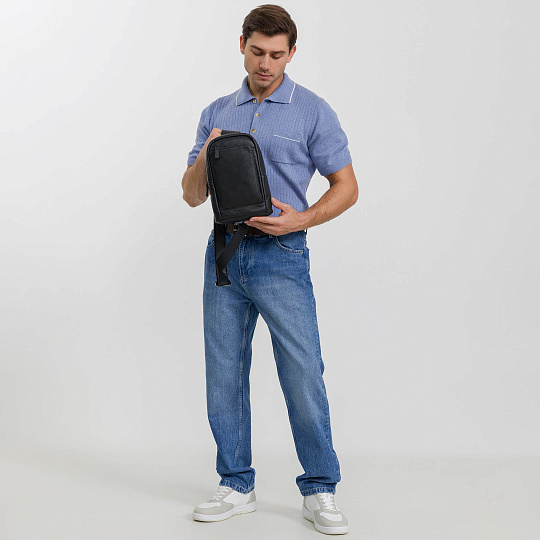 Рюкзак Dr. Koffer из натуральной кожи черный