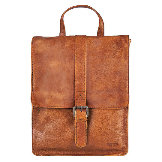 Рюкзак Dr.Koffer из натуральной кожи светло-коричневый