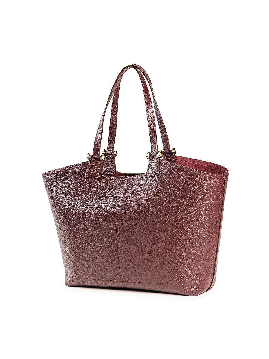 Женская сумка Dr. Koffer из натуральной кожи бордовая