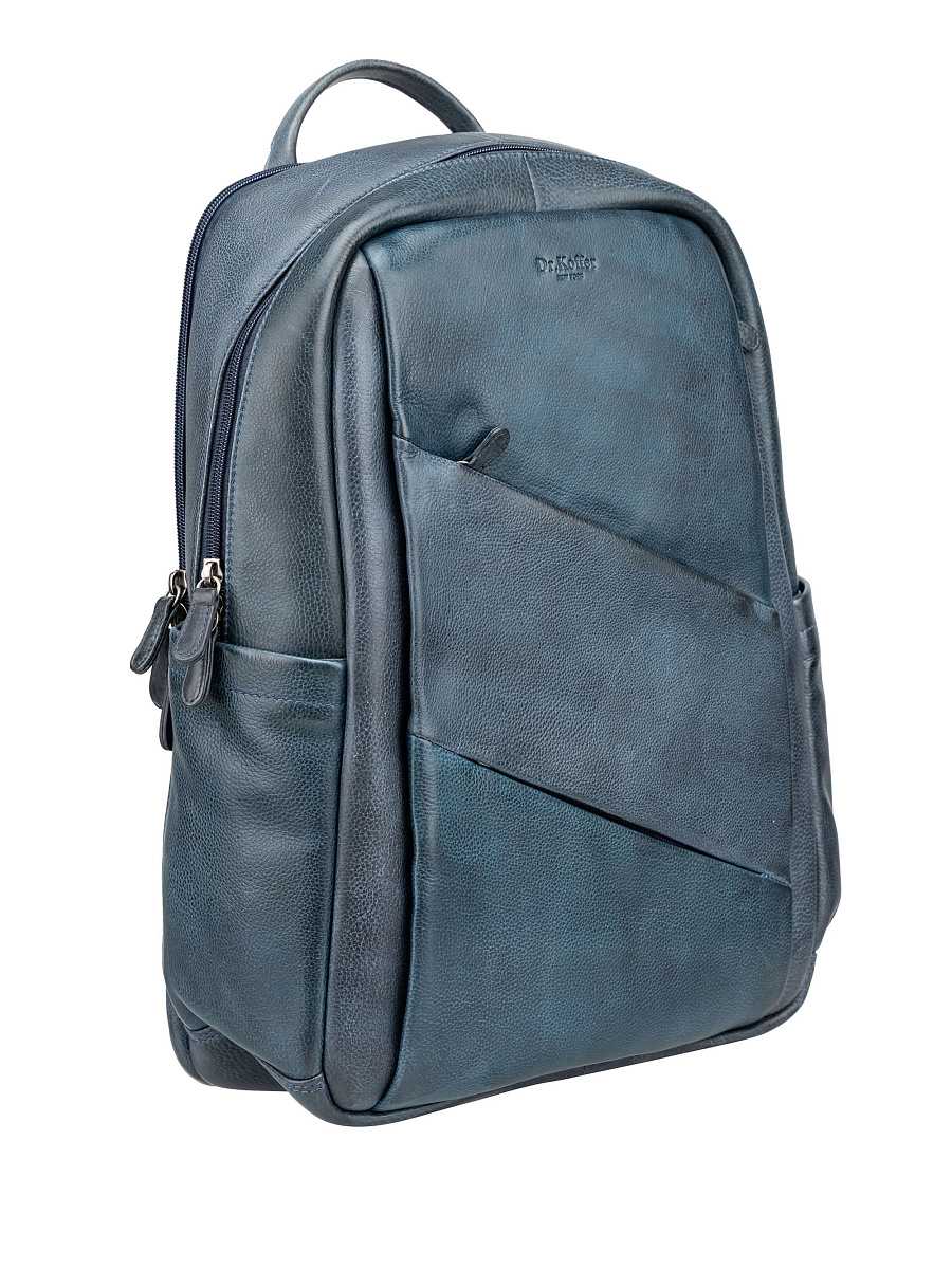Рюкзак Dr. Koffer из натуральной кожи синий