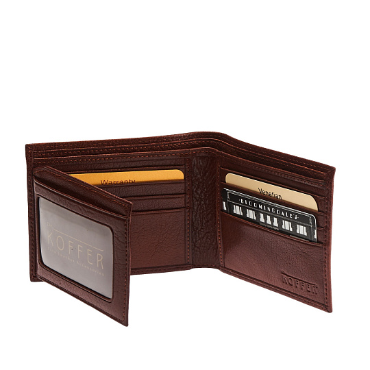 Портмоне Dr.Koffer из натуральной кожи светло-коричневое