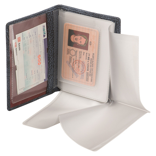 Обложка для паспорта/автодок из натуральной кожи Dr. Koffer