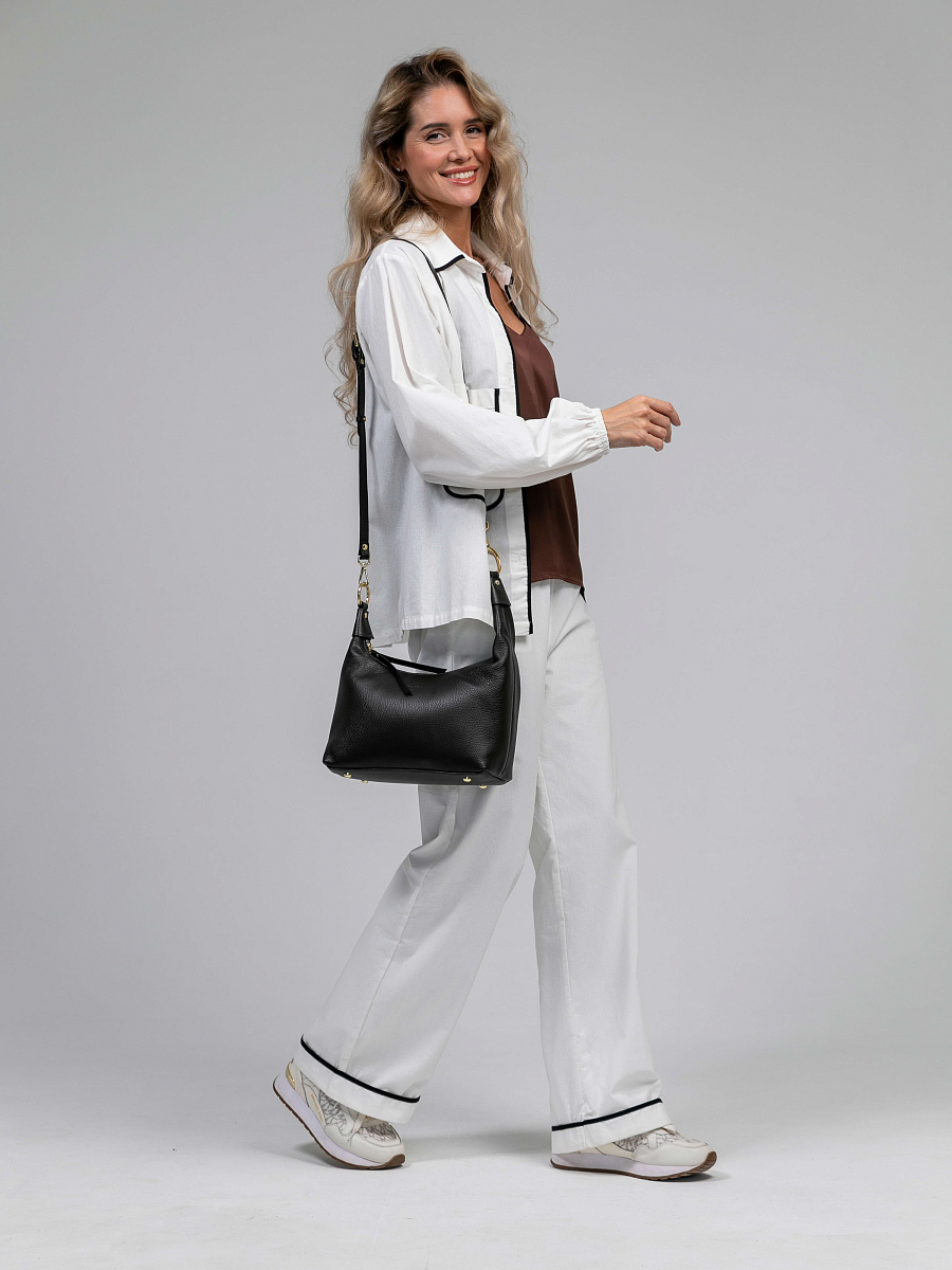 Женская сумка Dr.Koffer из натуральной кожи темно-коричневая