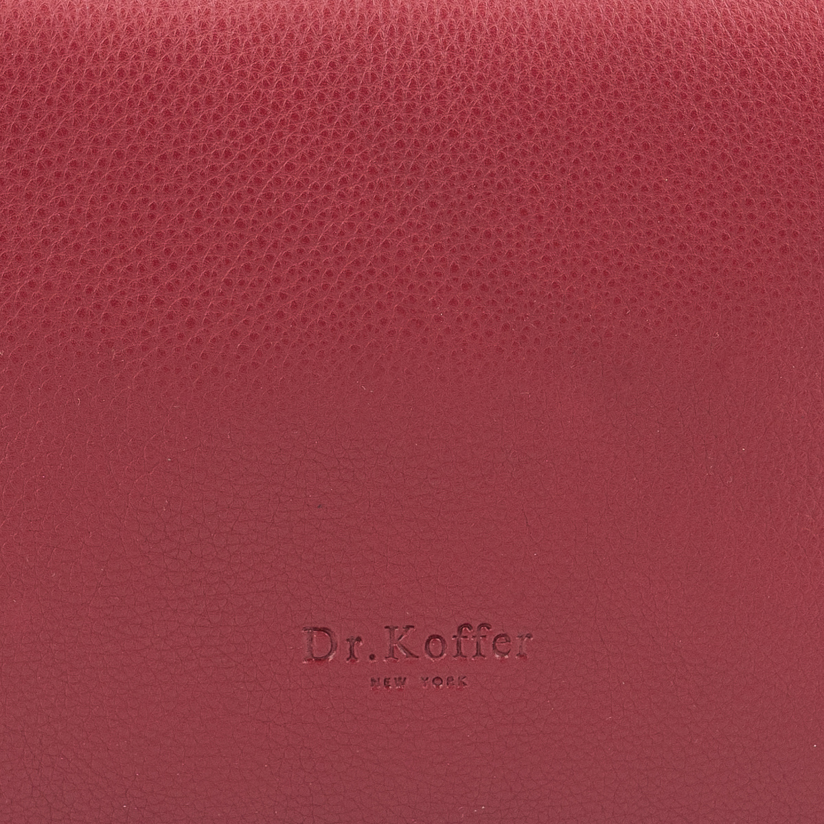 Сумка через плечо Dr.Koffer из натуральной кожи красная