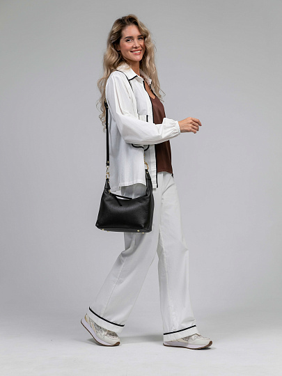 Женская сумка Dr.Koffer из натуральной кожи темно-коричневая