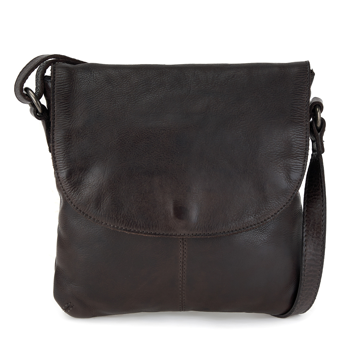 Сумка через плечо Dr.Koffer из натуральной кожи синяя