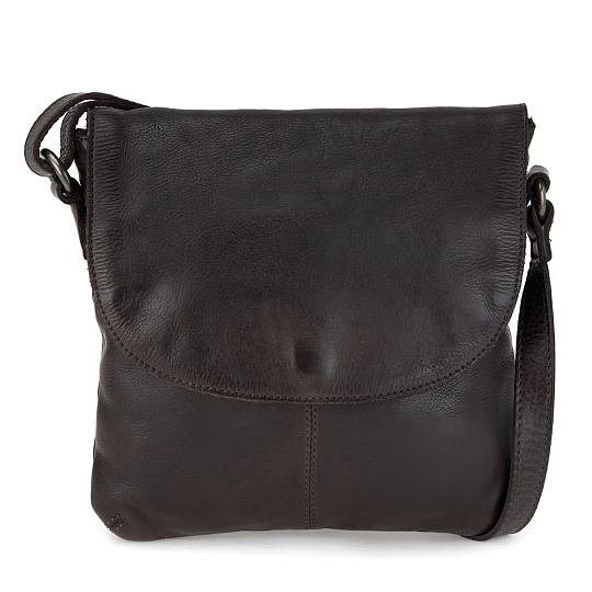 Сумка через плечо Dr.Koffer из натуральной кожи синяя