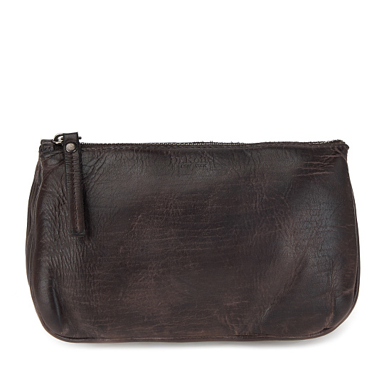 Сумка через плечо Dr.Koffer из натуральной кожи серая