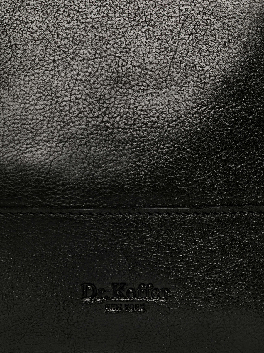 Рюкзак Dr.Koffer из натуральной кожи черный