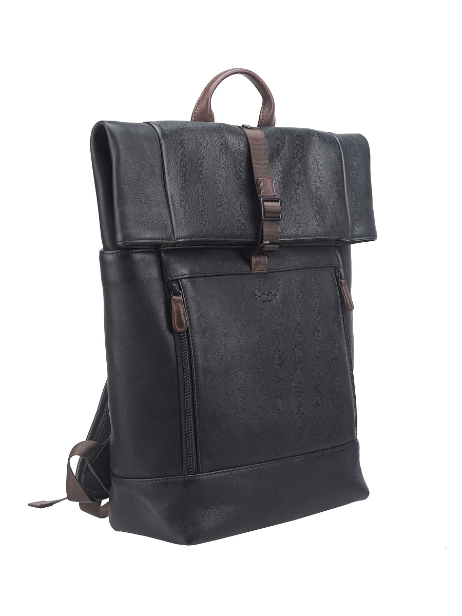 Рюкзак Dr. Koffer из натуральной кожи черный