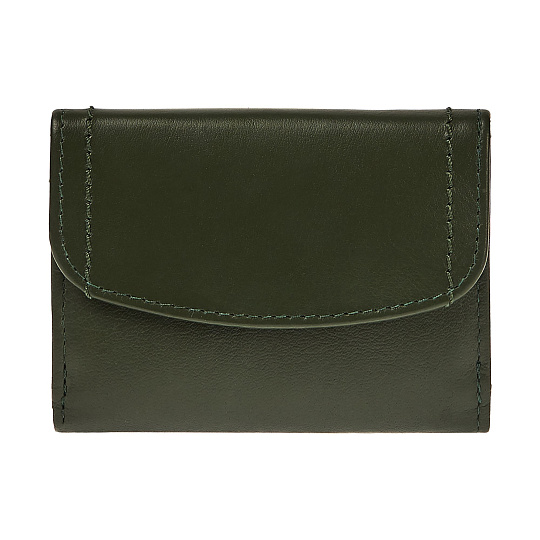 Портмоне Dr.Koffer из натуральной кожи зеленое
