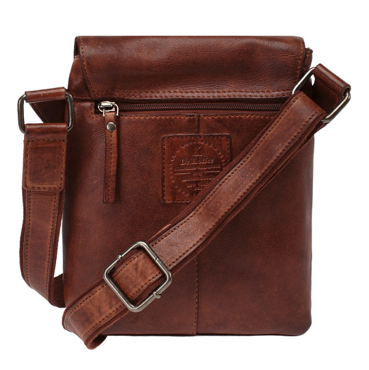 Сумка через плечо Dr.Koffer из натуральной кожи коричневая