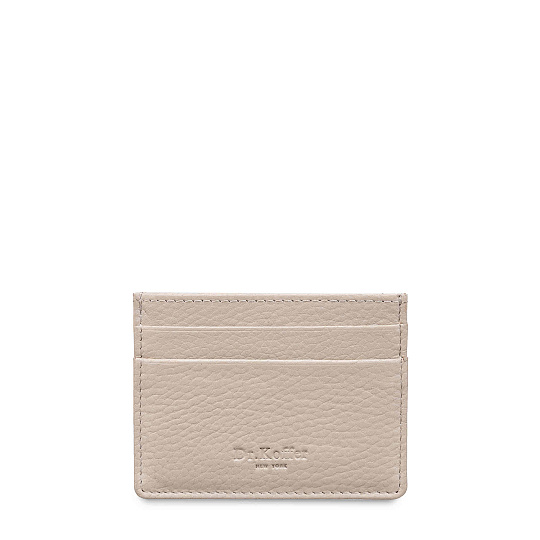 Кредитница Dr.Koffer из натуральной кожи белая