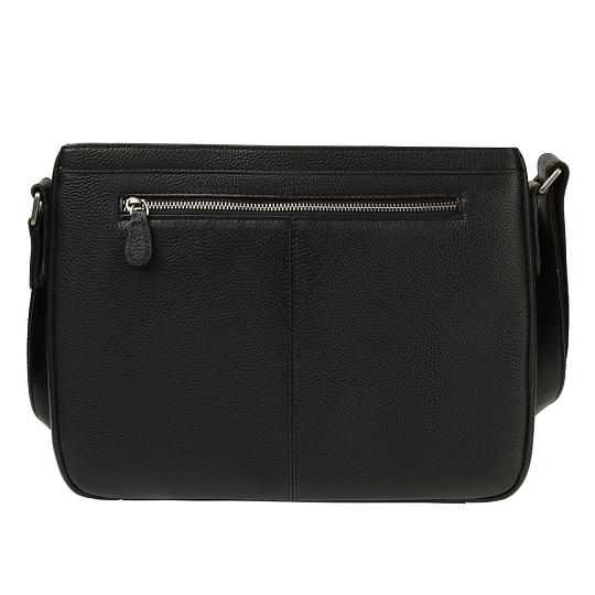 Деловая сумка Dr.Koffer из натуральной кожи черная