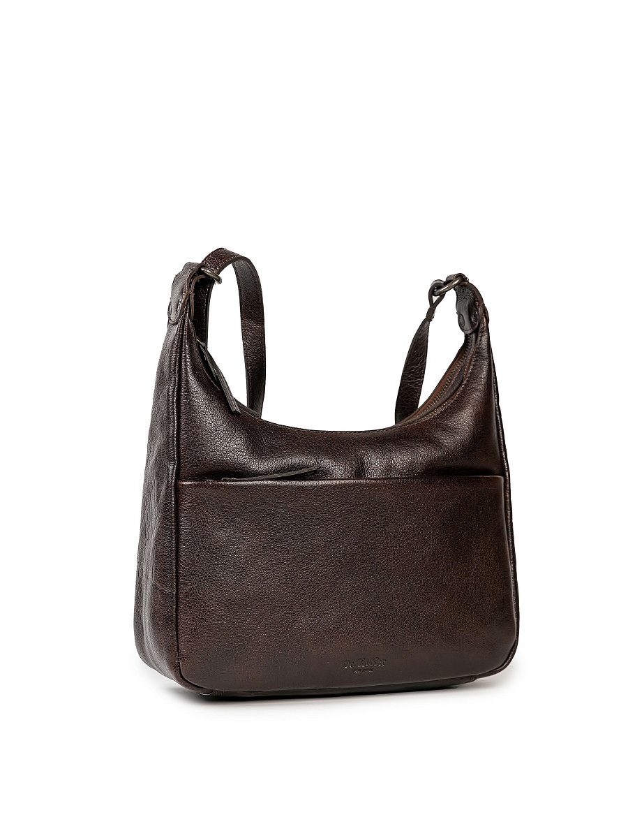 Женская сумка Dr.Koffer из натуральной кожи коричневая