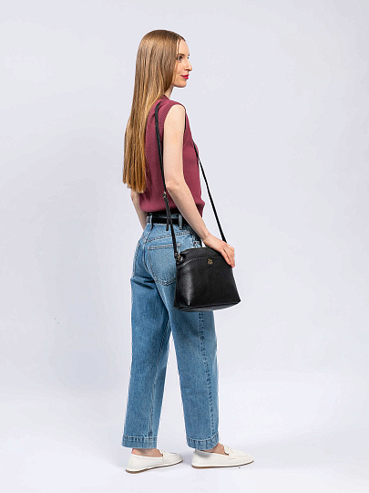 Женская сумка Dr. Koffer из натуральной кожи черная