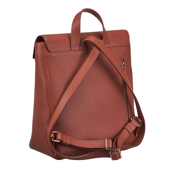 Рюкзак Dr. Koffer из натуральной кожи оранжевый