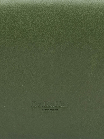 Сумка через плечо Dr.Koffer из натуральной кожи зеленая