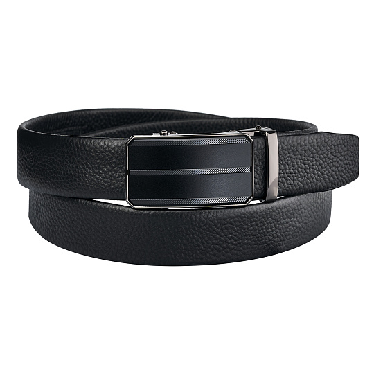 Ремень Dr. Koffer из натуральной кожи черный