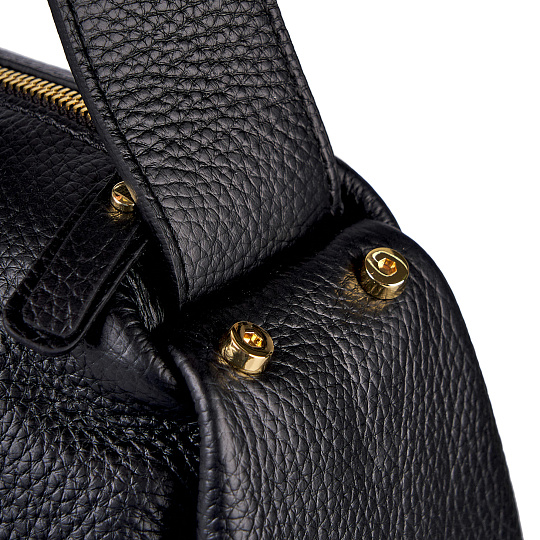 Женская сумка Dr.Koffer из натуральной кожи черная