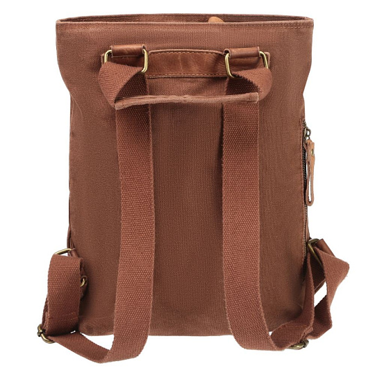 Рюкзак Dr.Koffer из натуральной кожи темно-коричневый