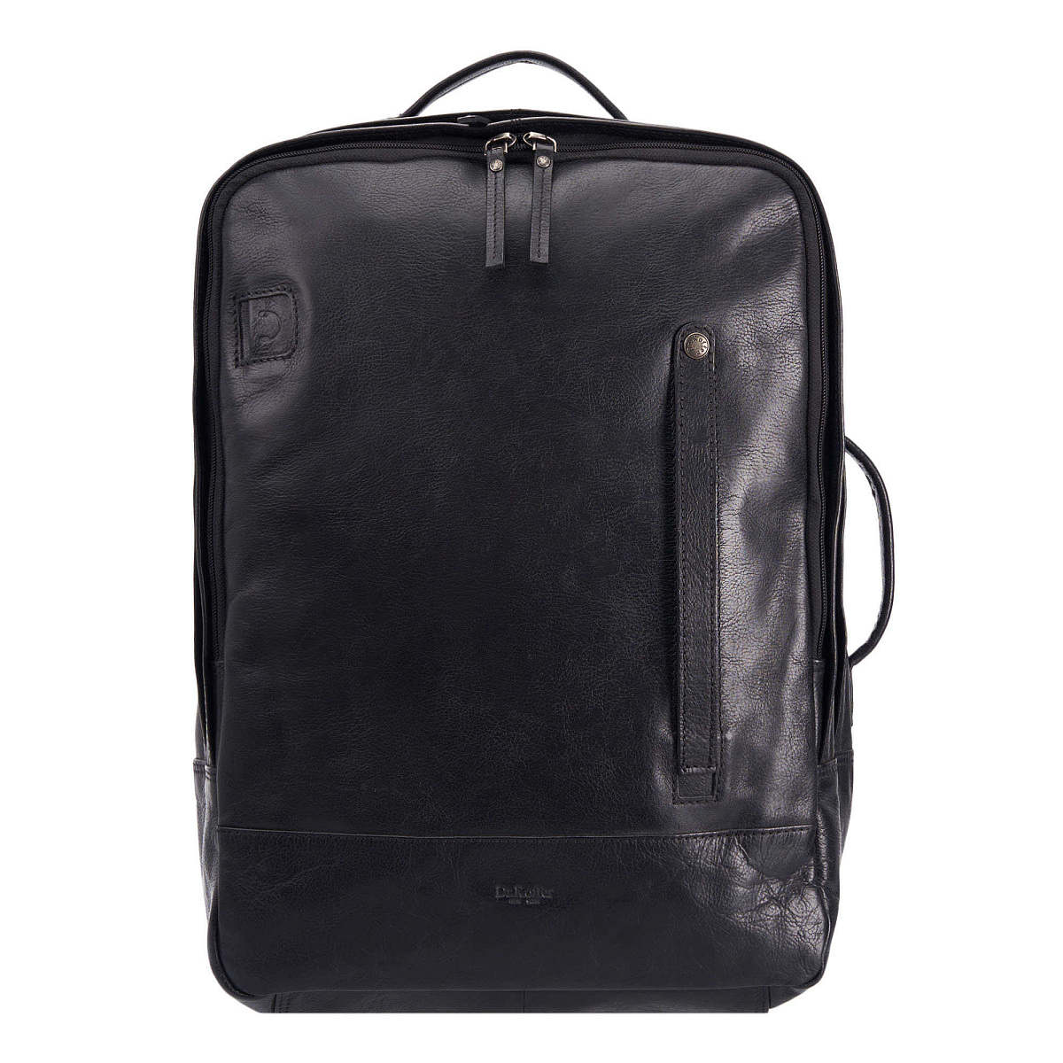 Рюкзак Dr.Koffer из натуральной кожи черный