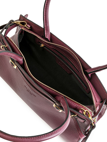 Женская сумка Dr.Koffer из натуральной кожи бордовая