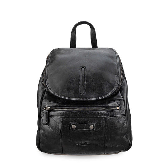 Рюкзак Dr.Koffer из натуральной кожи черный