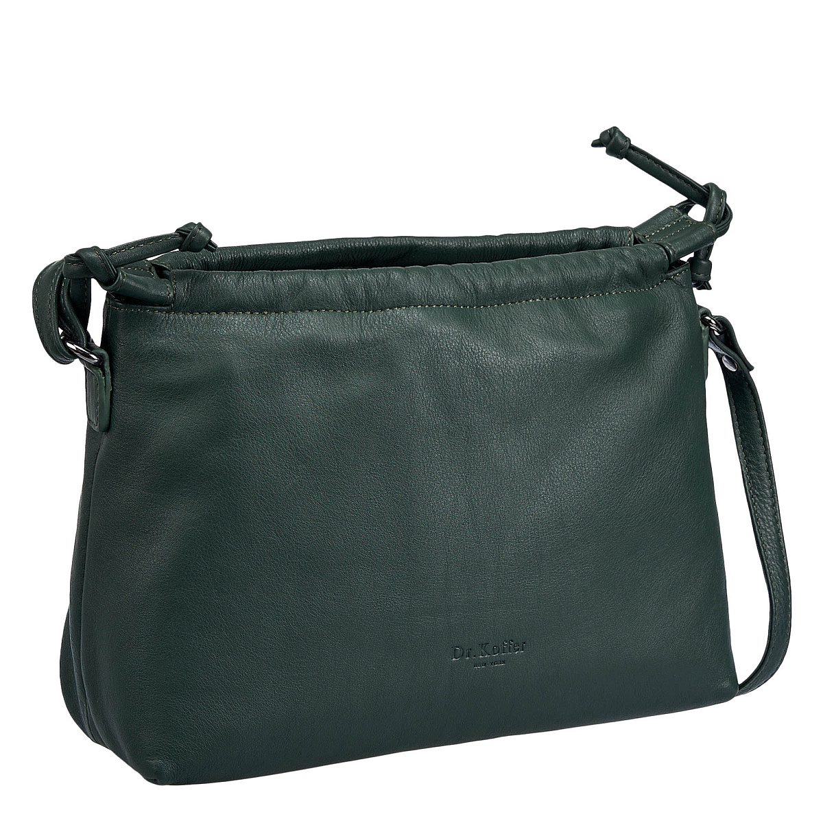 Женская сумка Dr.Koffer из натуральной кожи зеленая
